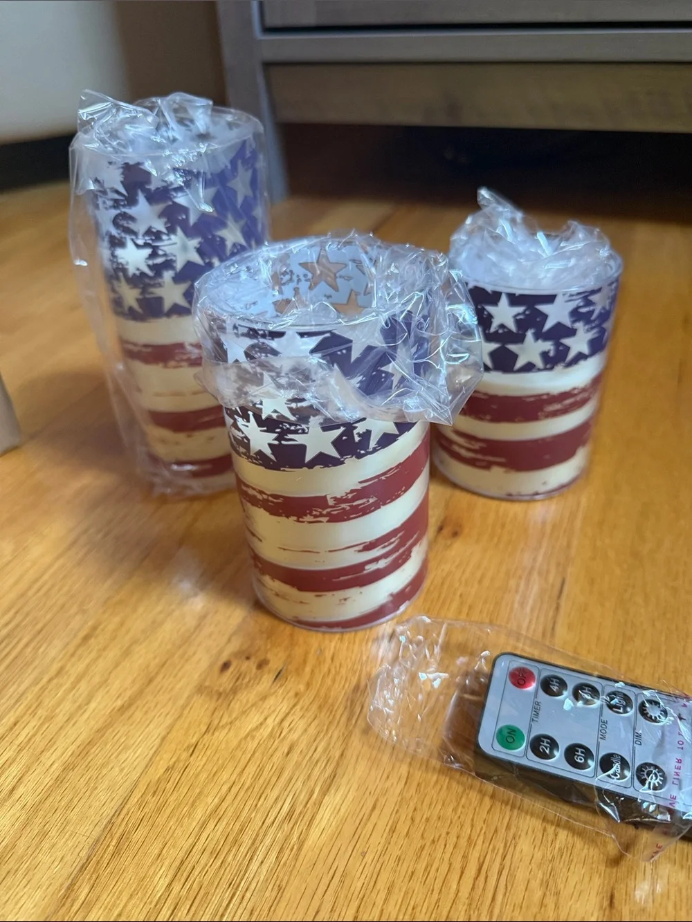 Patriotic LED Candle Set - Red, White & Blue